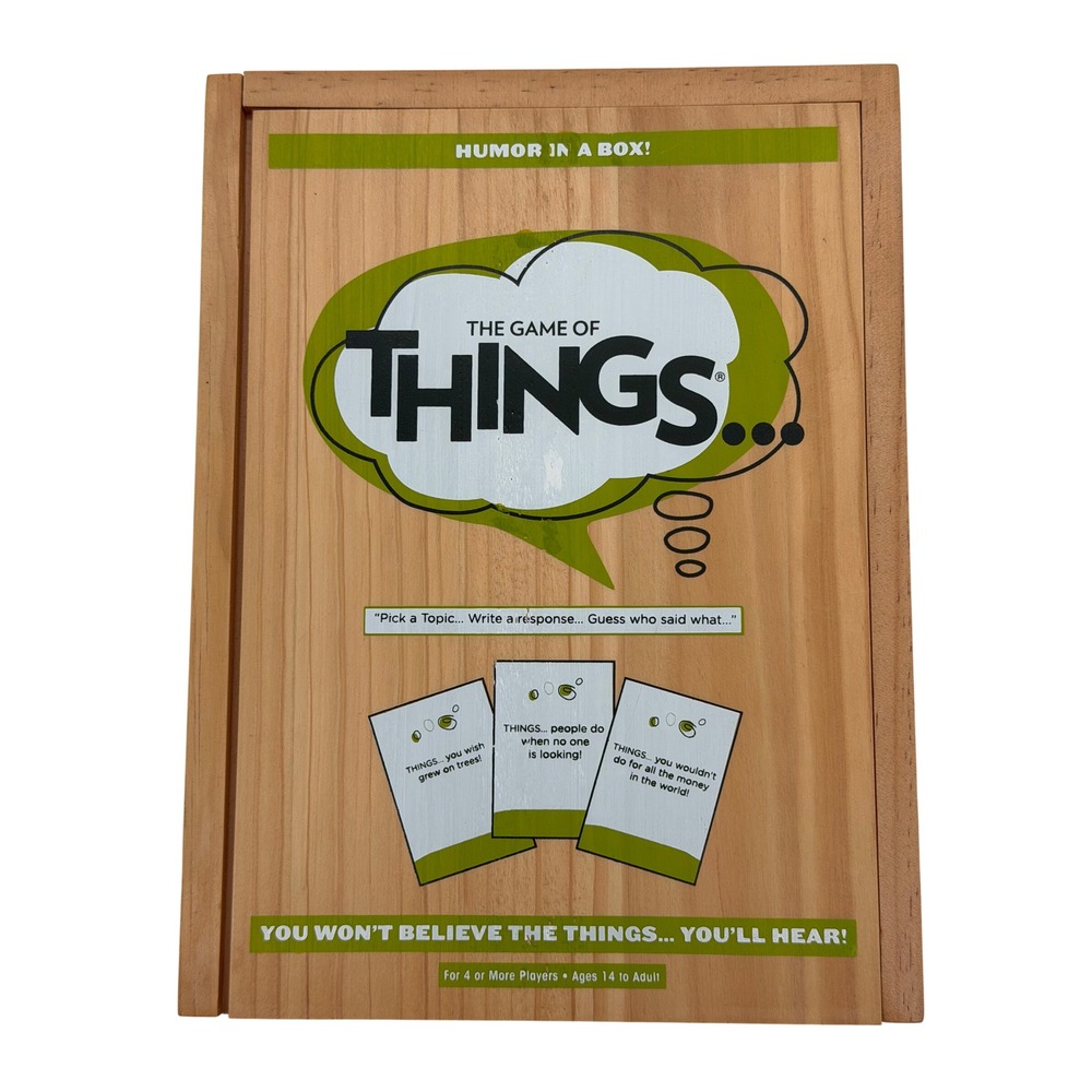 Patch Products The Game of Things Card Game with Wooden Box Family Game Night
